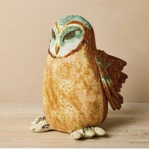John Derian for Target Woodland Owl Plush Pillow 2025 13x8 NWT